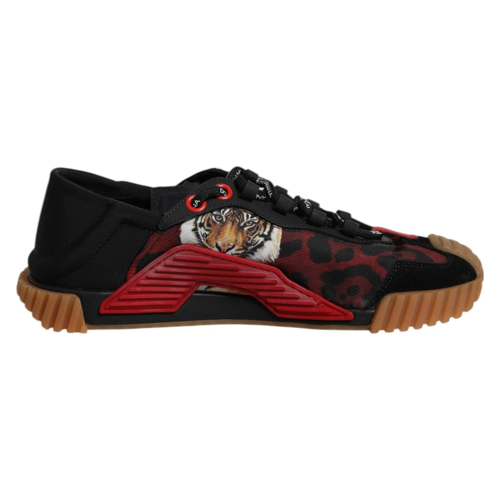 Dolce & Gabbana Schwarze Logo Low Top NS1 Herren Sneaker