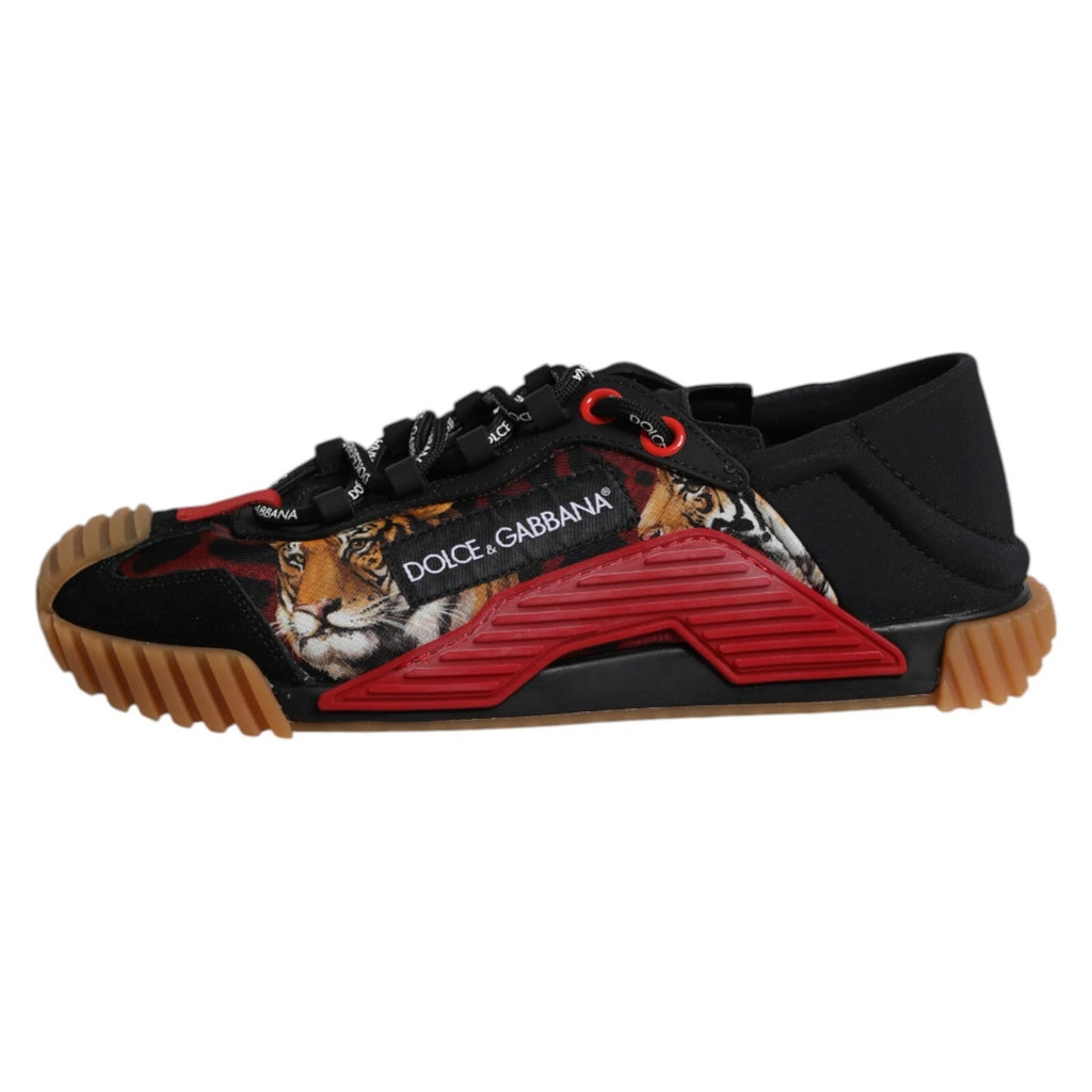 Dolce & Gabbana Schwarze Logo Low Top NS1 Herren Sneaker