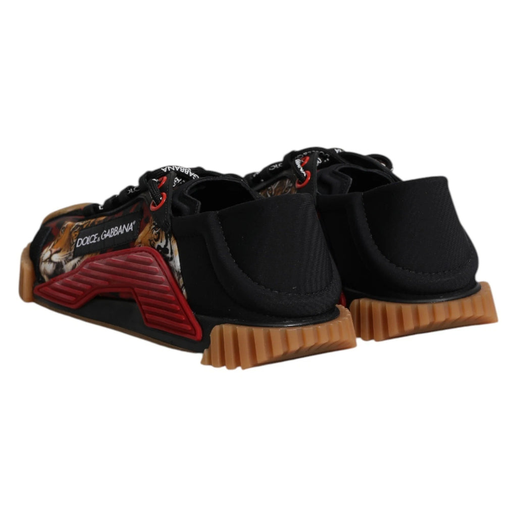 Dolce & Gabbana Schwarze Logo Low Top NS1 Herren Sneaker