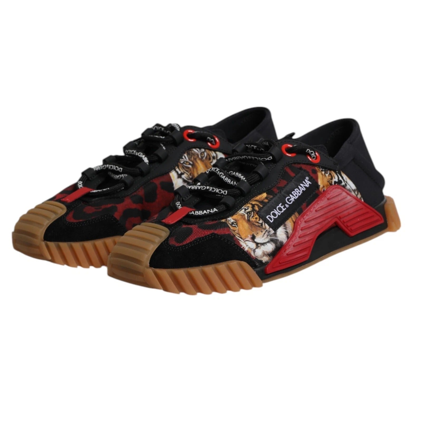 Dolce & Gabbana Schwarze Logo Low Top NS1 Herren Sneaker