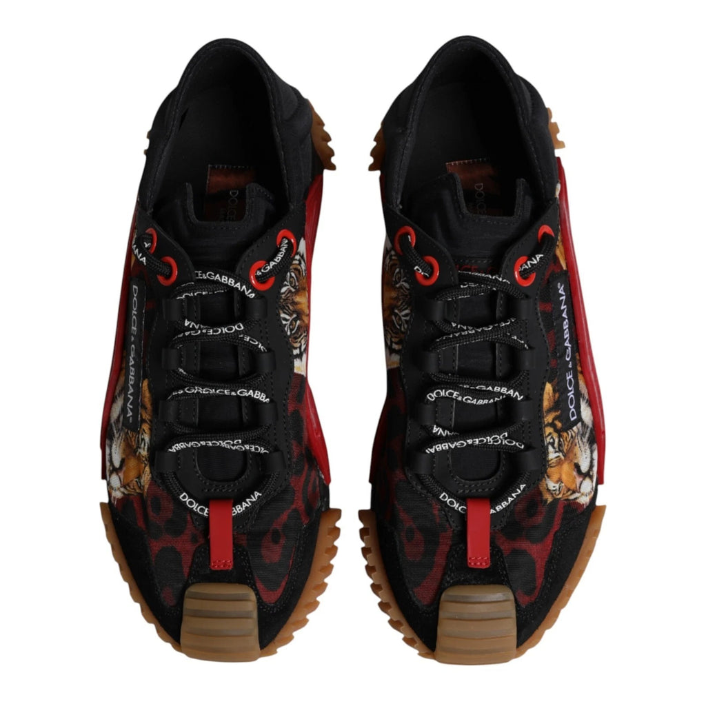 Dolce & Gabbana Schwarze Logo Low Top NS1 Herren Sneaker