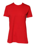 T-shirt rouge à col rond à manches courtes Dolce & Gabbana, style décontracté avec logo de la marque visible.