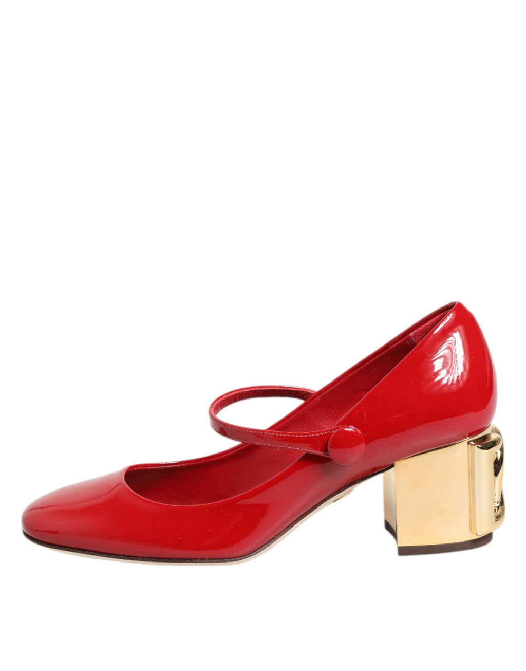 Sandales à talons rouges Dolce & Gabbana en cuir avec logo DG, semelle élégante et design sophistiqué.