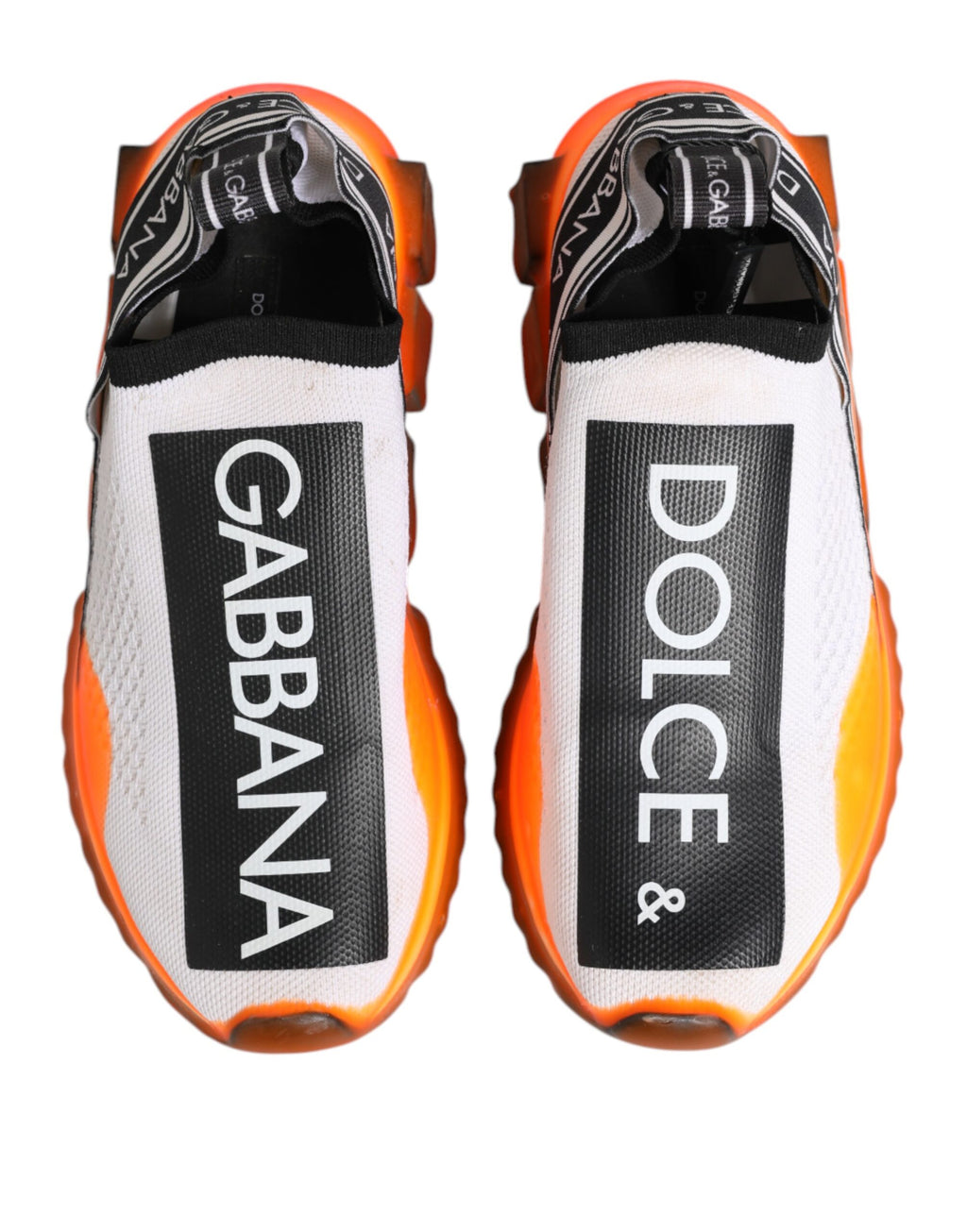 Chaussures sneakers basses blanches Dolce & Gabbana Sorrento Slip On, design élégant et confortable pour homme.