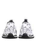 Chaussures basses Dolce & Gabbana Sorrento avec étoiles blanches, sneakers en toile élégants et confortables pour homme.