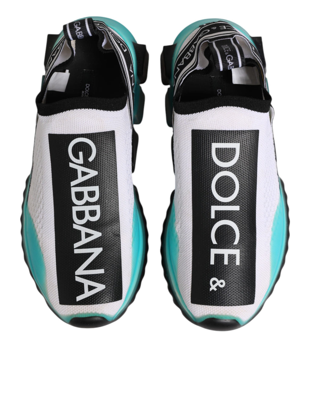 Chaussures sneakers basses blanches Dolce & Gabbana Sorrento Slip-On, élégantes et confortables pour un style décontracté.