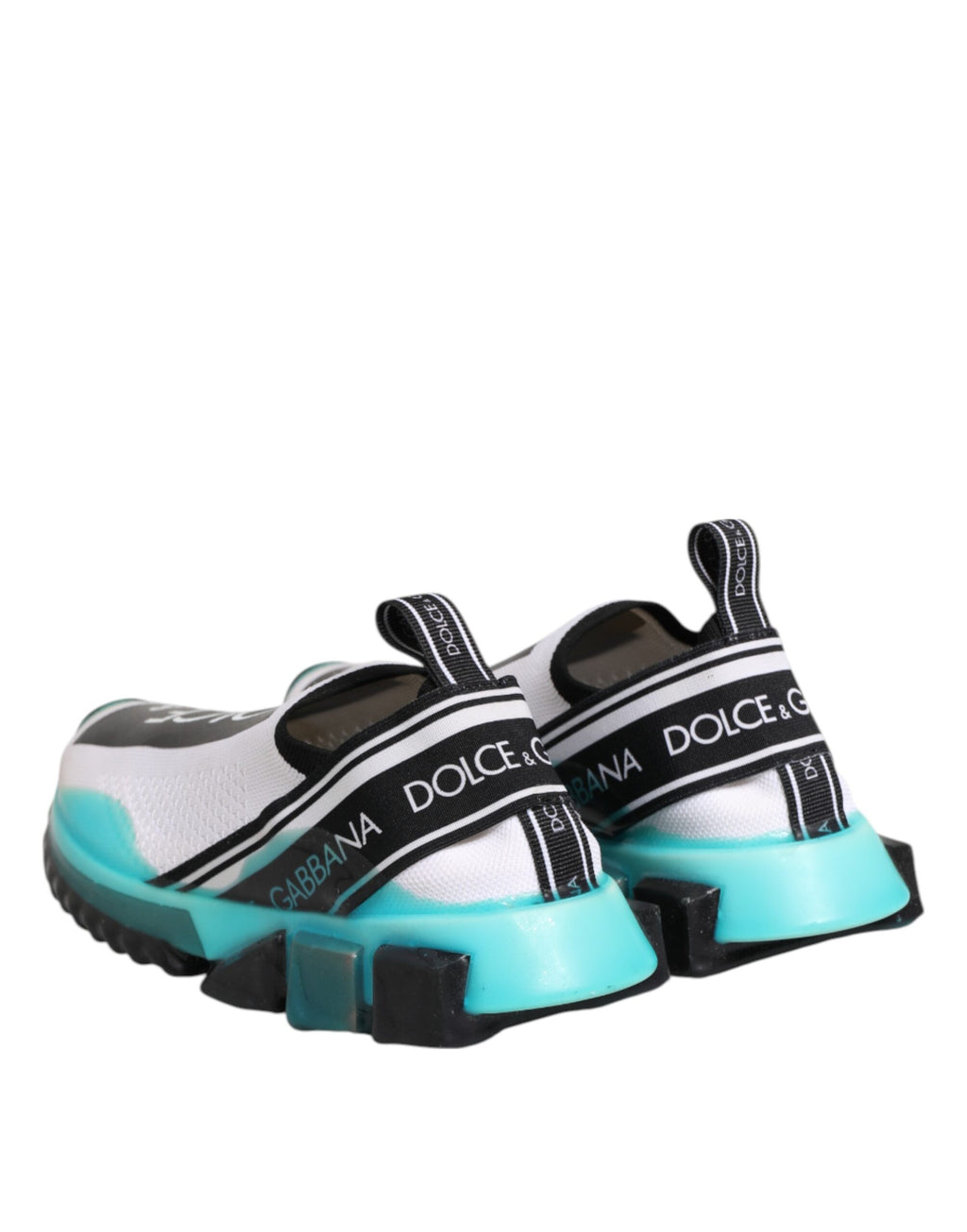 Chaussures sneakers basses blanches Dolce & Gabbana Sorrento Slip-On, chaussures décontractées en cuir pour homme