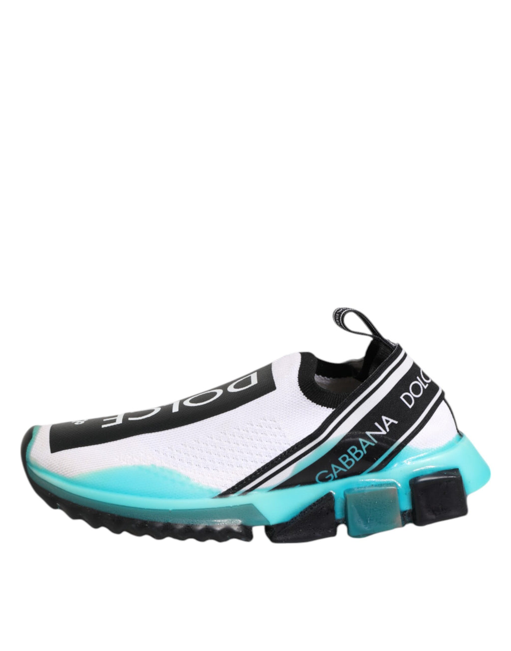 Chaussures sneakers basses blanches Dolce & Gabbana Sorrento Slip-On, semelle en caoutchouc, design élégant et confortable.