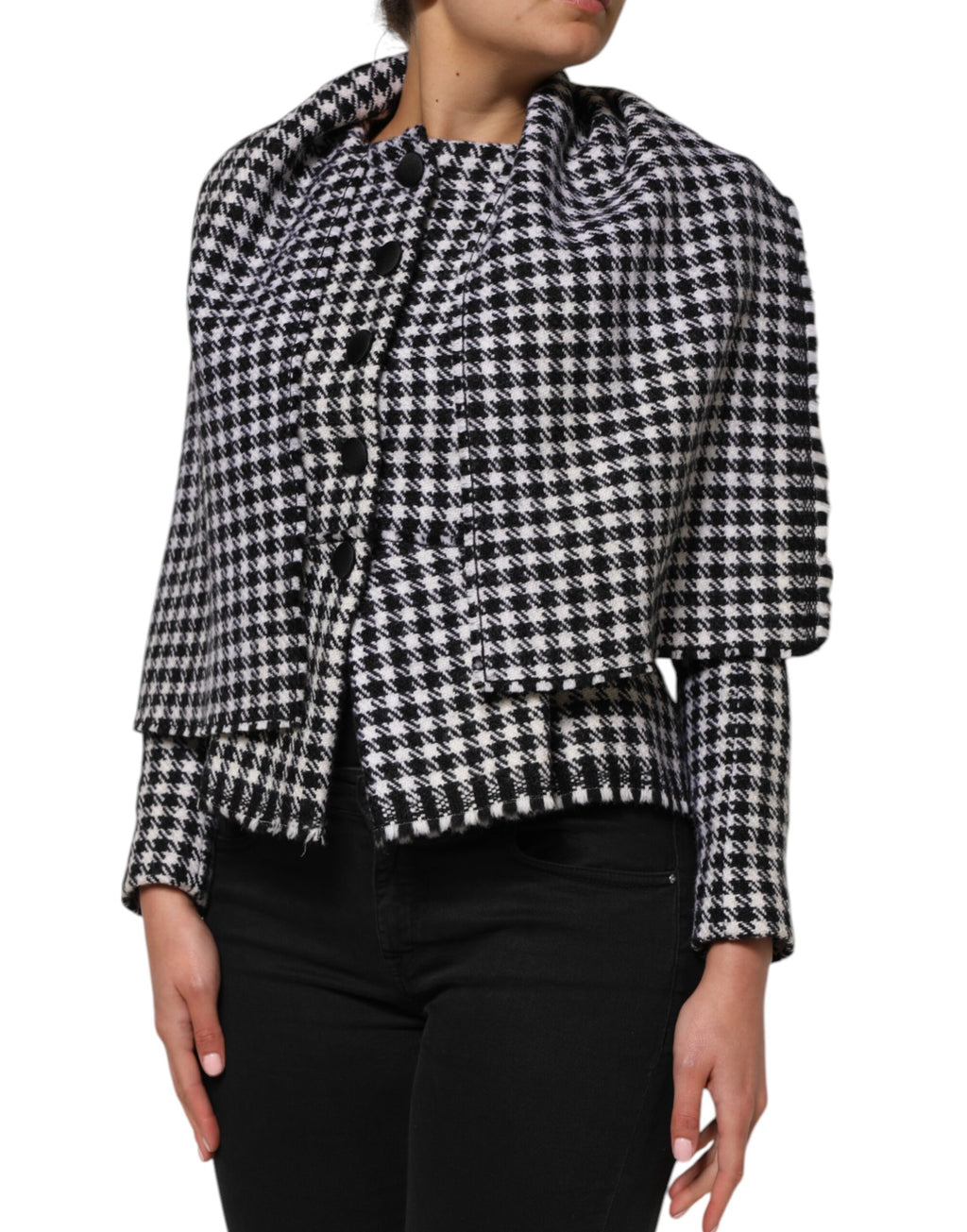 Veste en laine Dolce & Gabbana à motif monochrome multicolore, style élégant et design coloré, vue de face.