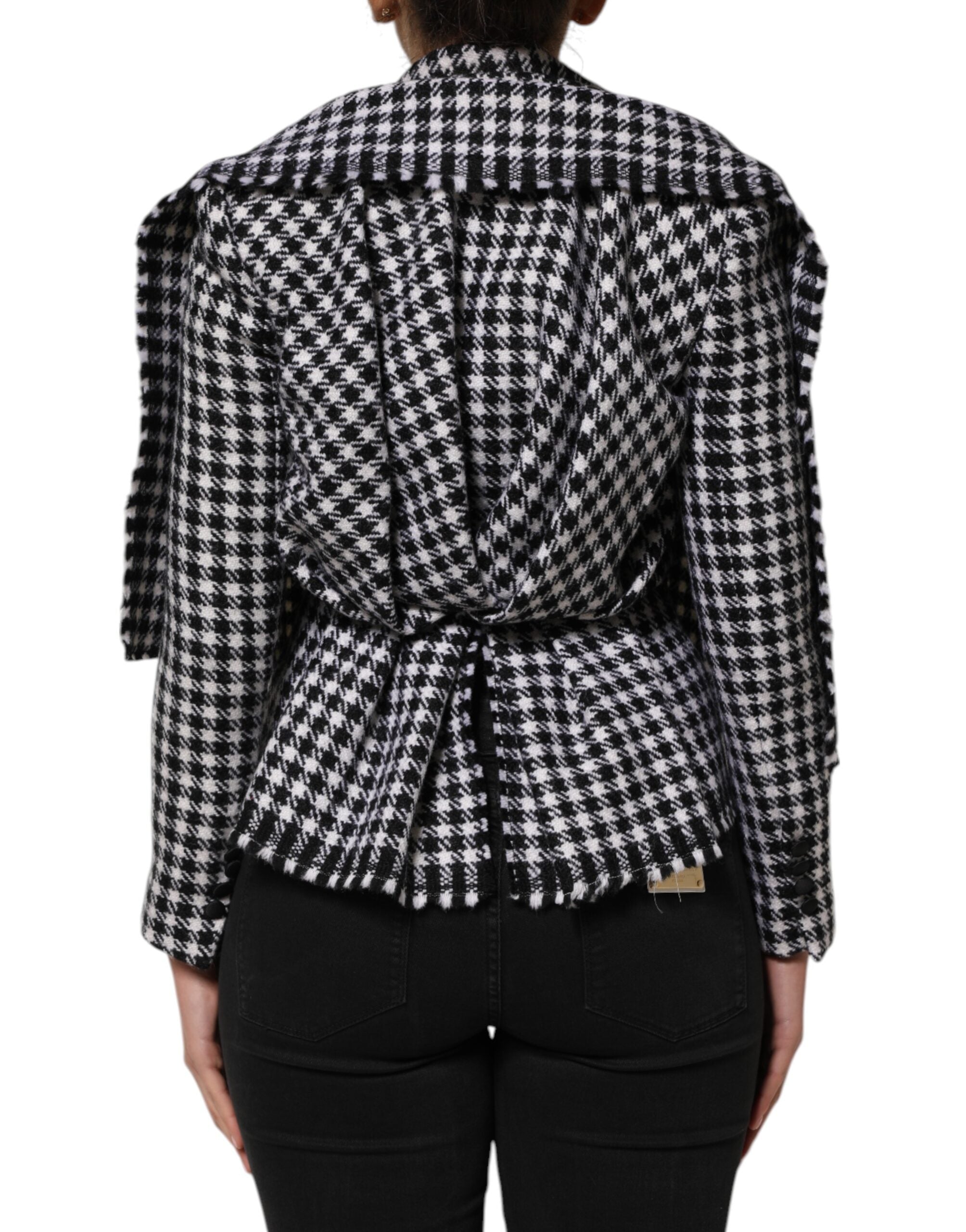 Veste en laine multicolore à motif monochrome Dolce & Gabbana, style élégant et tendance avec design coloré.