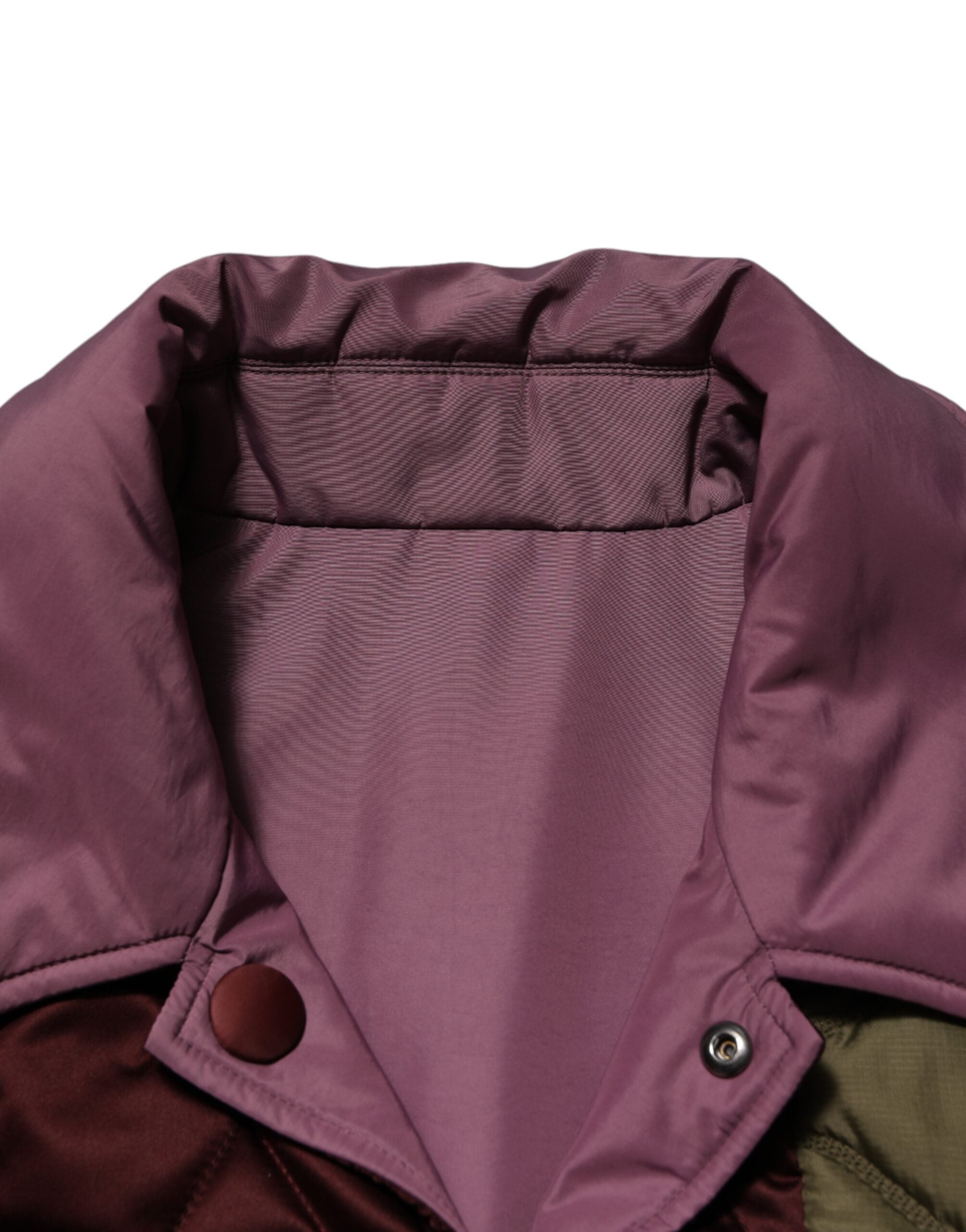 Veste matelassée en polyester à patchworks multicolores de Dolce & Gabbana, style élégant et tendance.