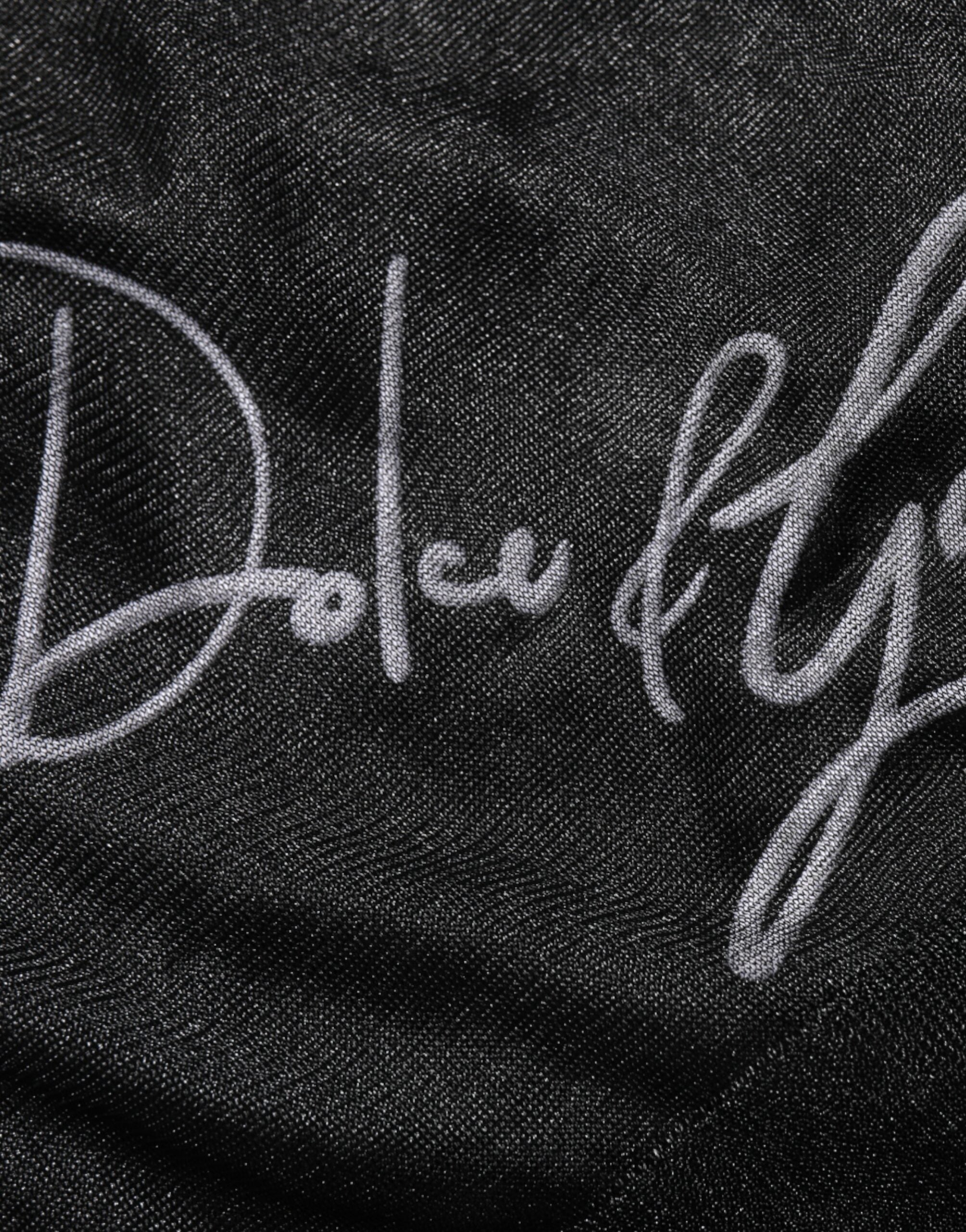 Sweat-shirt noir en polyester de Dolce & Gabbana, pull à manches longues et coupe décontractée, doux et confortable.