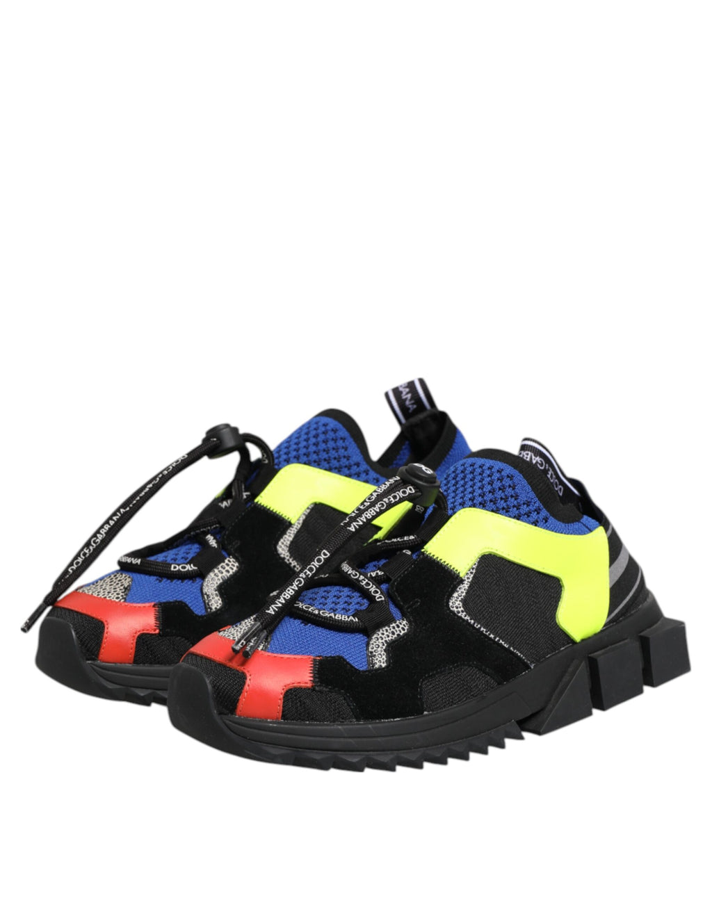 Chaussures de trekking Dolce & Gabbana Sorrento multicolores avec motifs, baskets confortables et tendance en gros plan