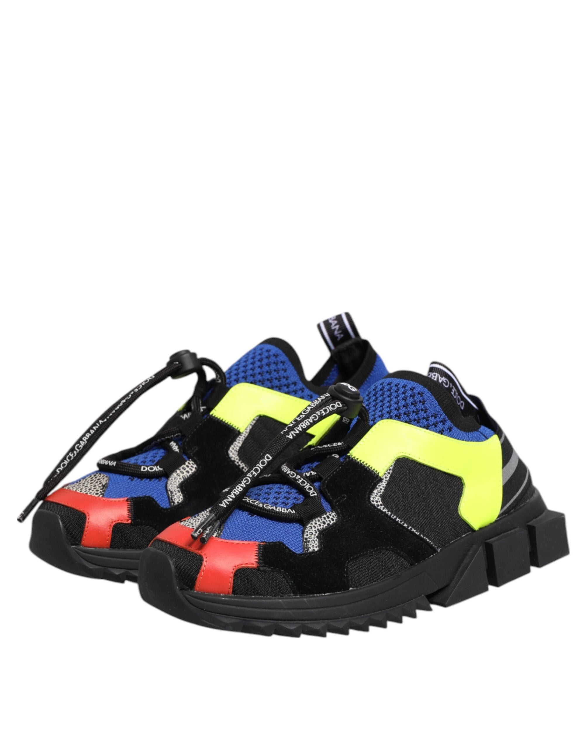 Chaussures de trekking Dolce & Gabbana Sorrento multicolores avec motifs, baskets confortables et tendance en gros plan