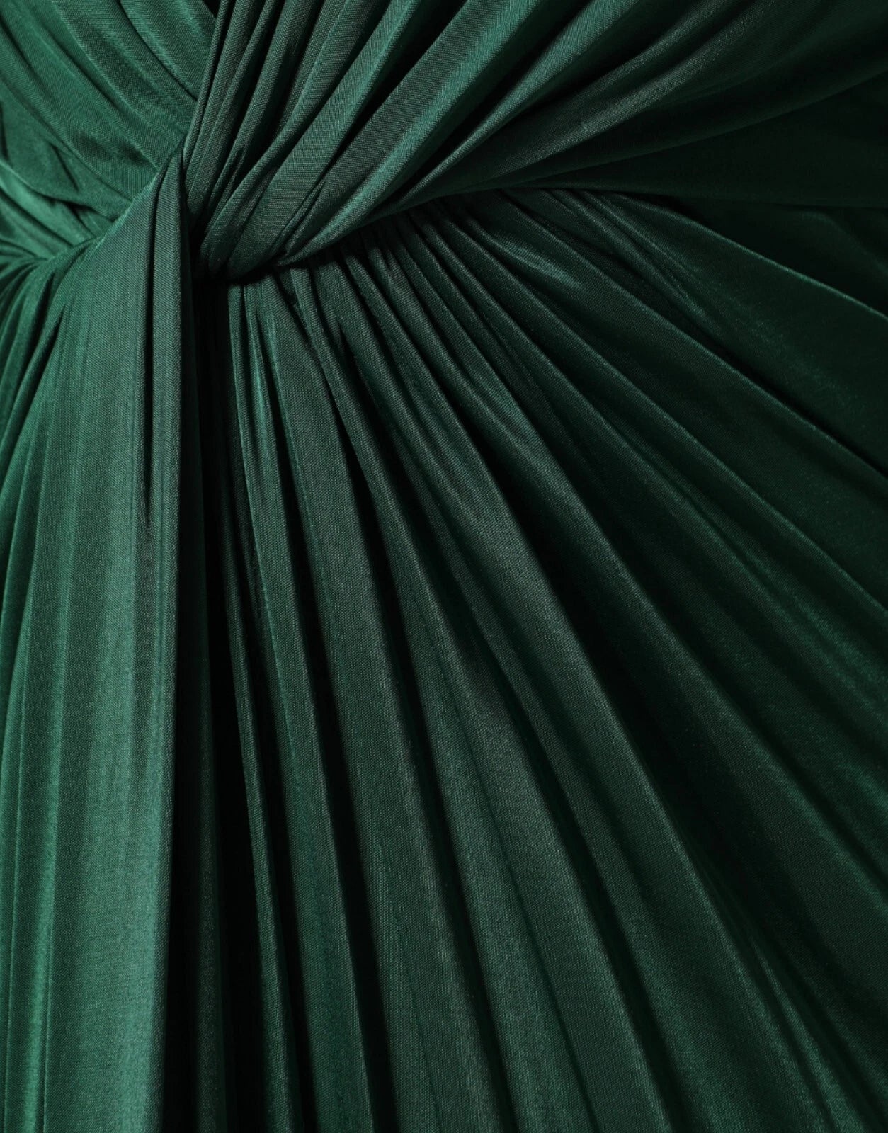 Robe longue midi en viscose vert foncé de Dolce & Gabbana avec manches longues et coupe élégante.