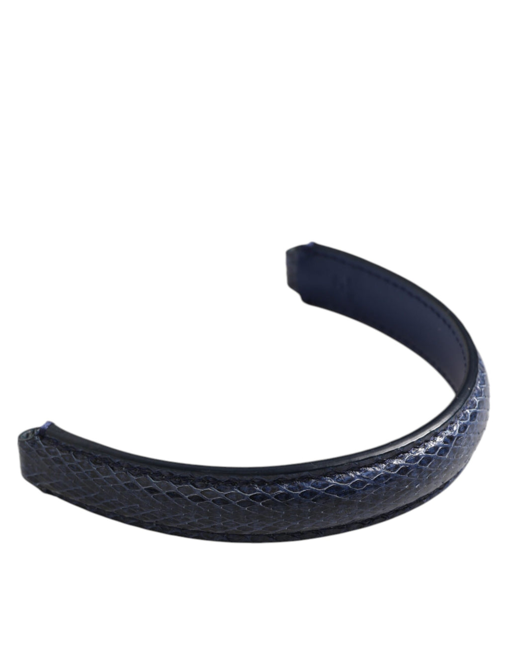 Sangle d'épaule en cuir bleu Dolce & Gabbana pour sac à main large Ayers, pour femmes, visible en détail.