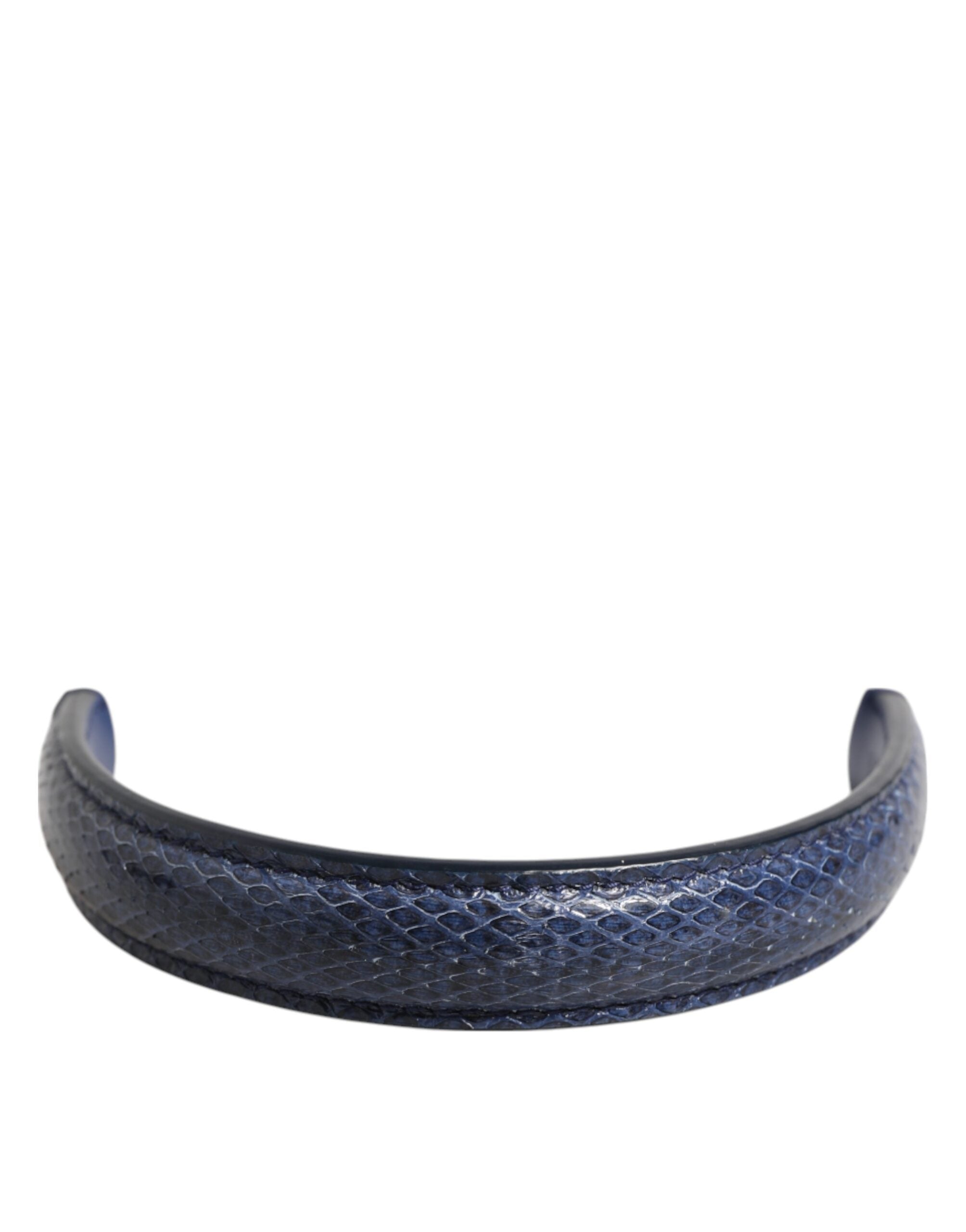 Sangle d'épaule en cuir bleu de grande taille pour sac Dolce & Gabbana Ayers, pour femmes, vue de l'accessoire.