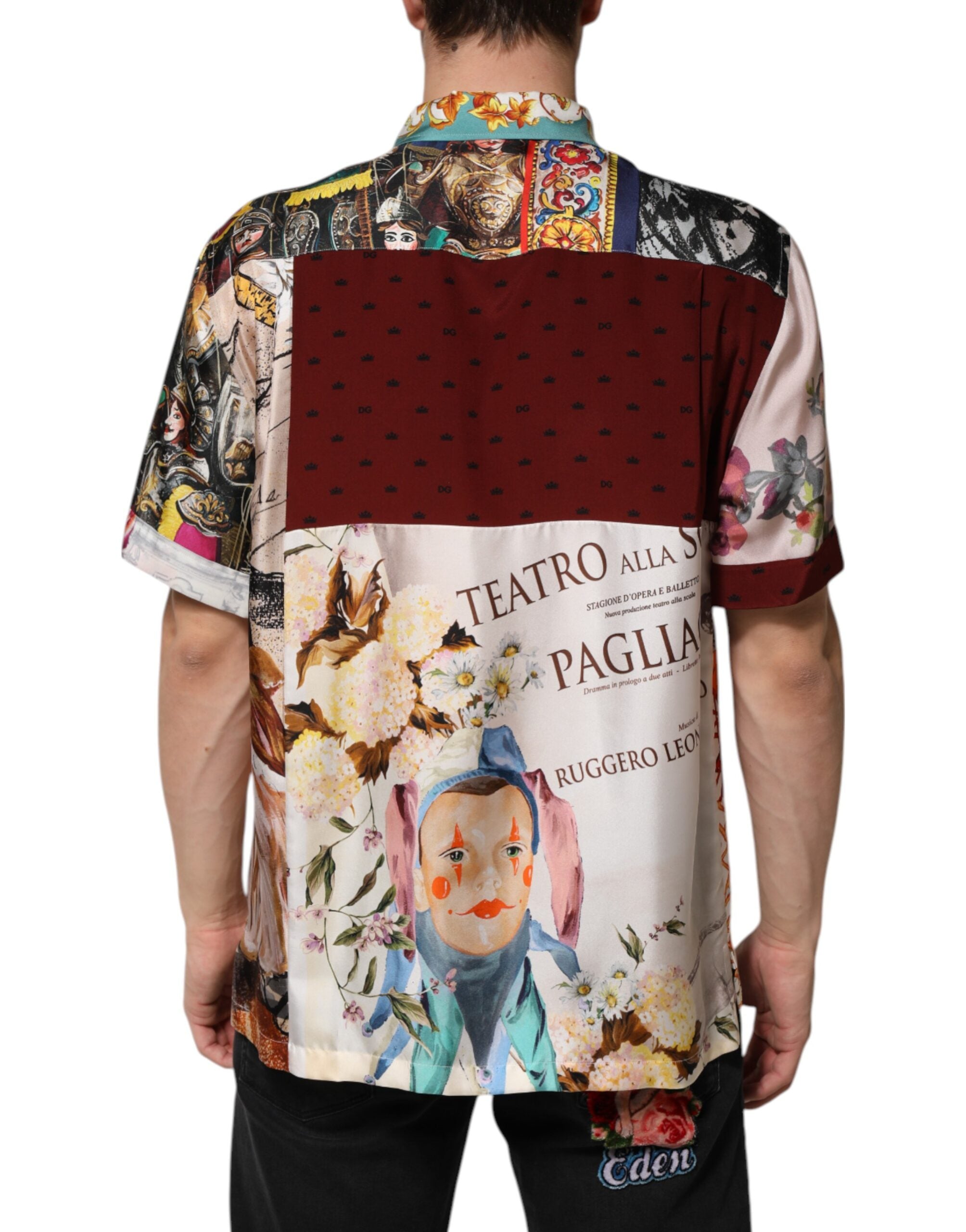 Chemise décontractée Dolce & Gabbana à imprimé coquillage multicolore, style Hawaii, en tissu léger et confortable.
