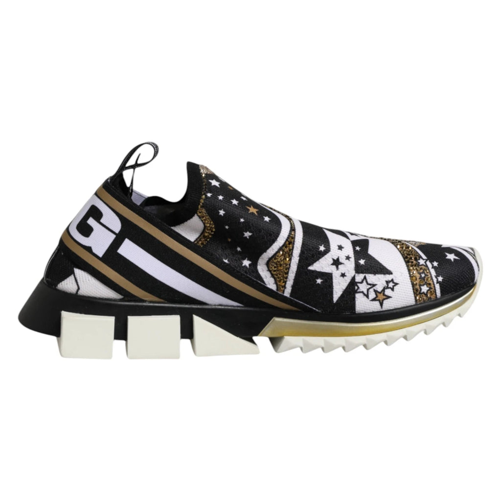 Chaussures sneakers basses Dolce & Gabbana Sorrento Multicolores, style décontracté avec motifs colorés.