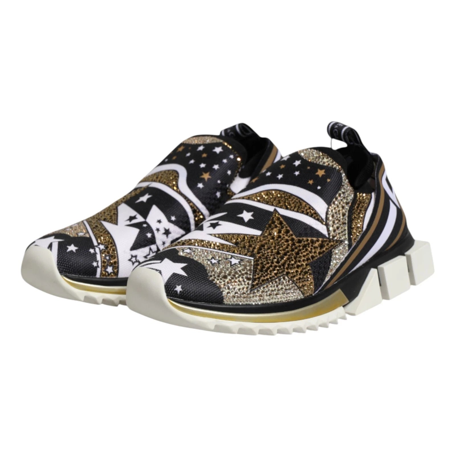 Chaussures sneakers basses Dolce & Gabbana Sorrento multicolores, style décontracté avec design vibrant et détails colorés.