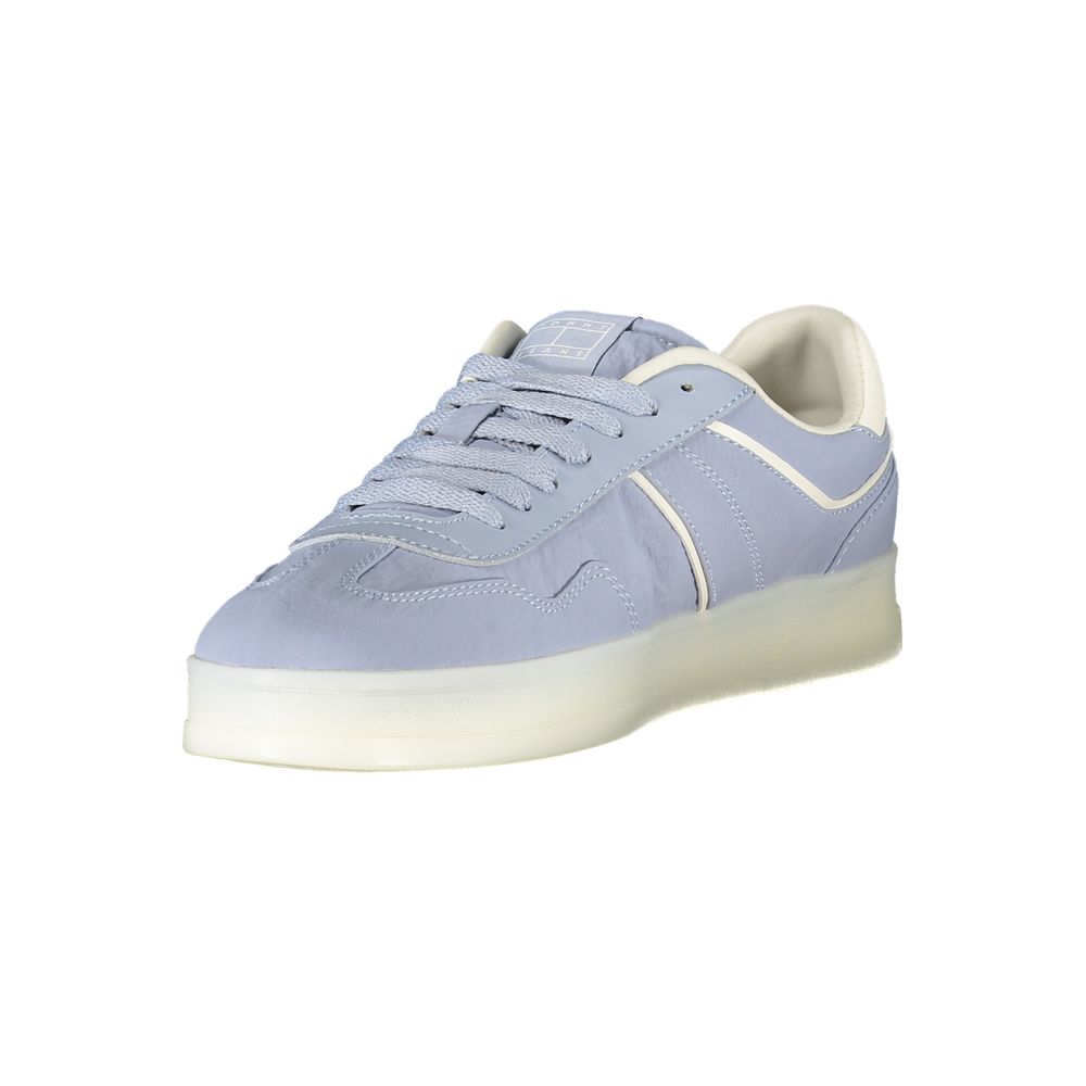 Sneakers pour femmes Tommy Hilfiger Azzurro en polyuréthane, chaussure décontractée avec design moderne et confort.