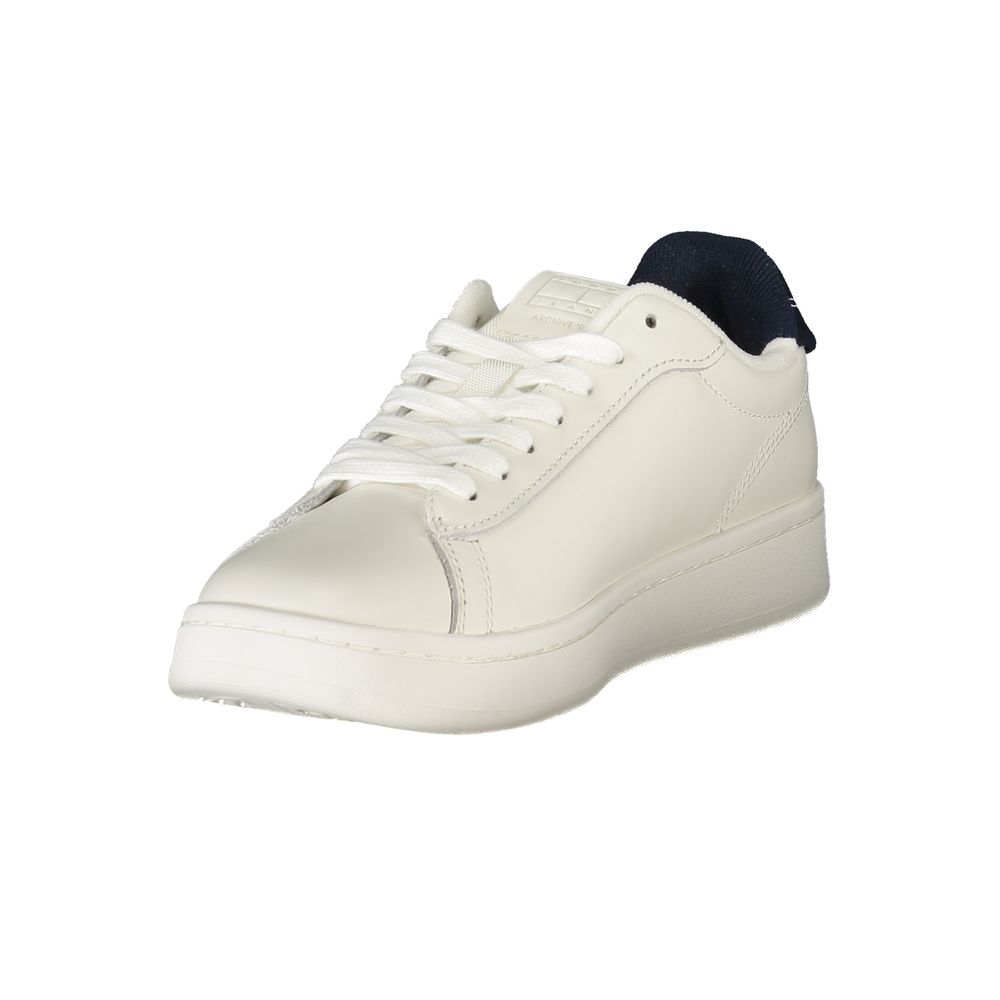 Chaussures sneakers pour femmes Tommy Hilfiger Bianco en polyuréthane, style décontracté et moderne.