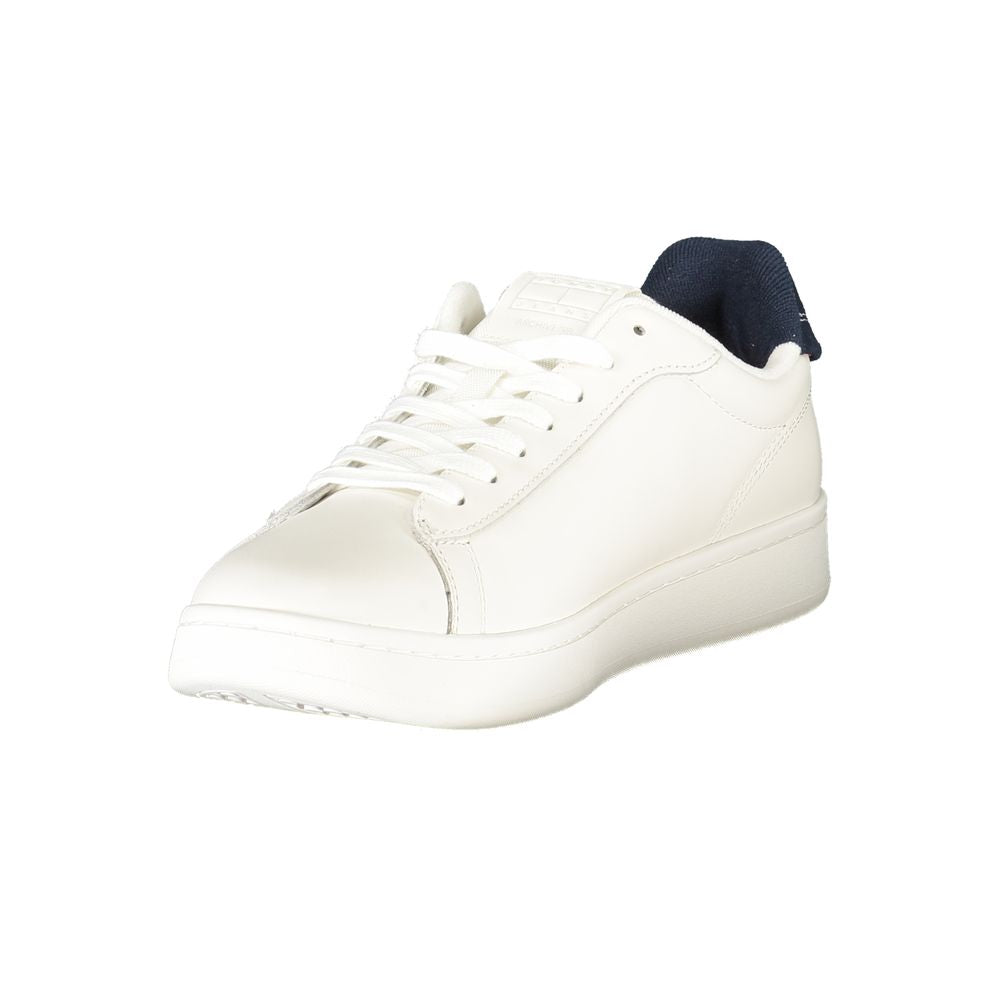 Chaussures Tommy Hilfiger Bianco en polyuréthane pour homme, sneakers blanches élégantes et confortables.