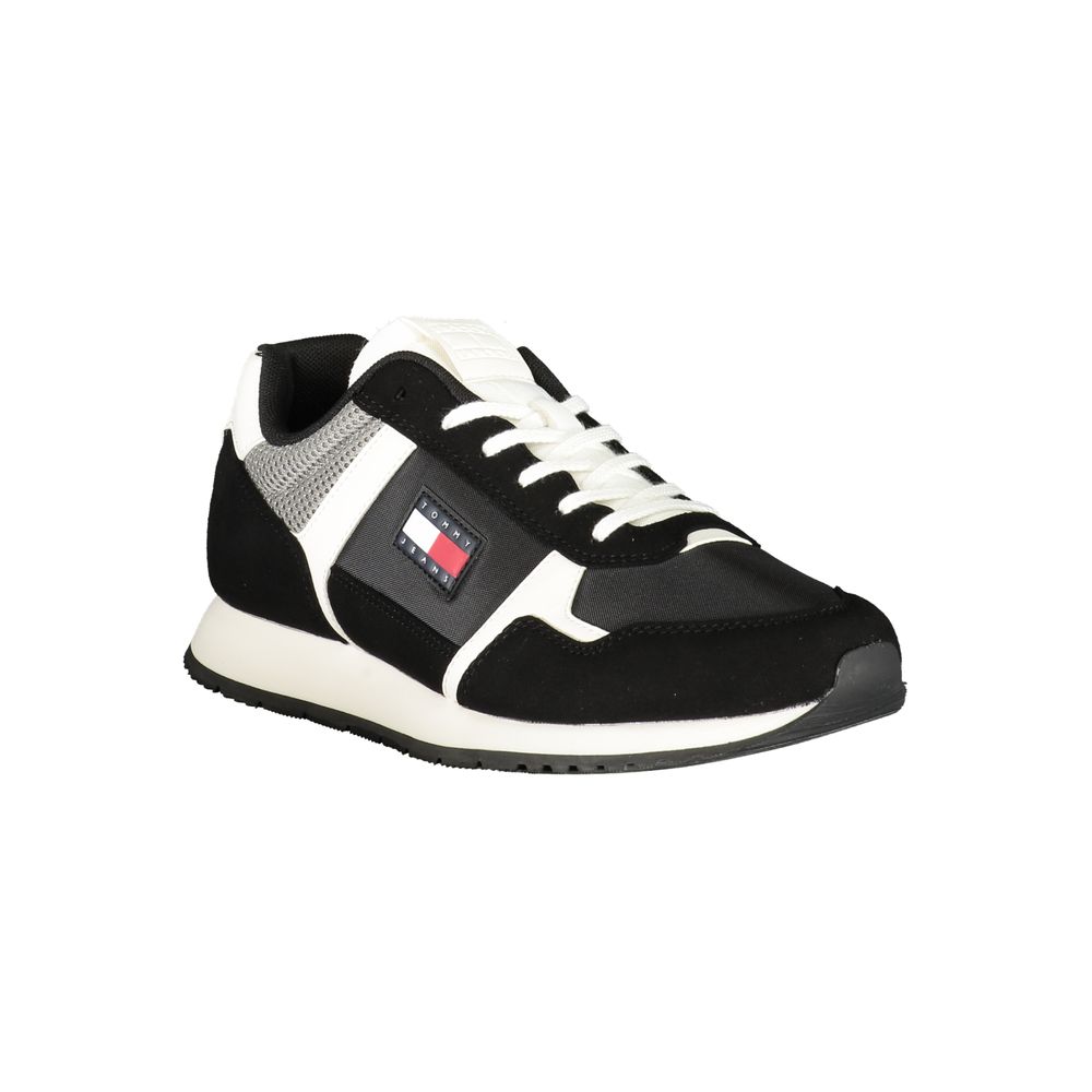 Tommy Hilfiger Schwarzer Polyurethan Herren Sneaker