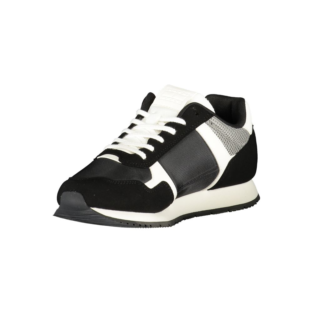 Tommy Hilfiger Schwarzer Polyurethan Herren Sneaker