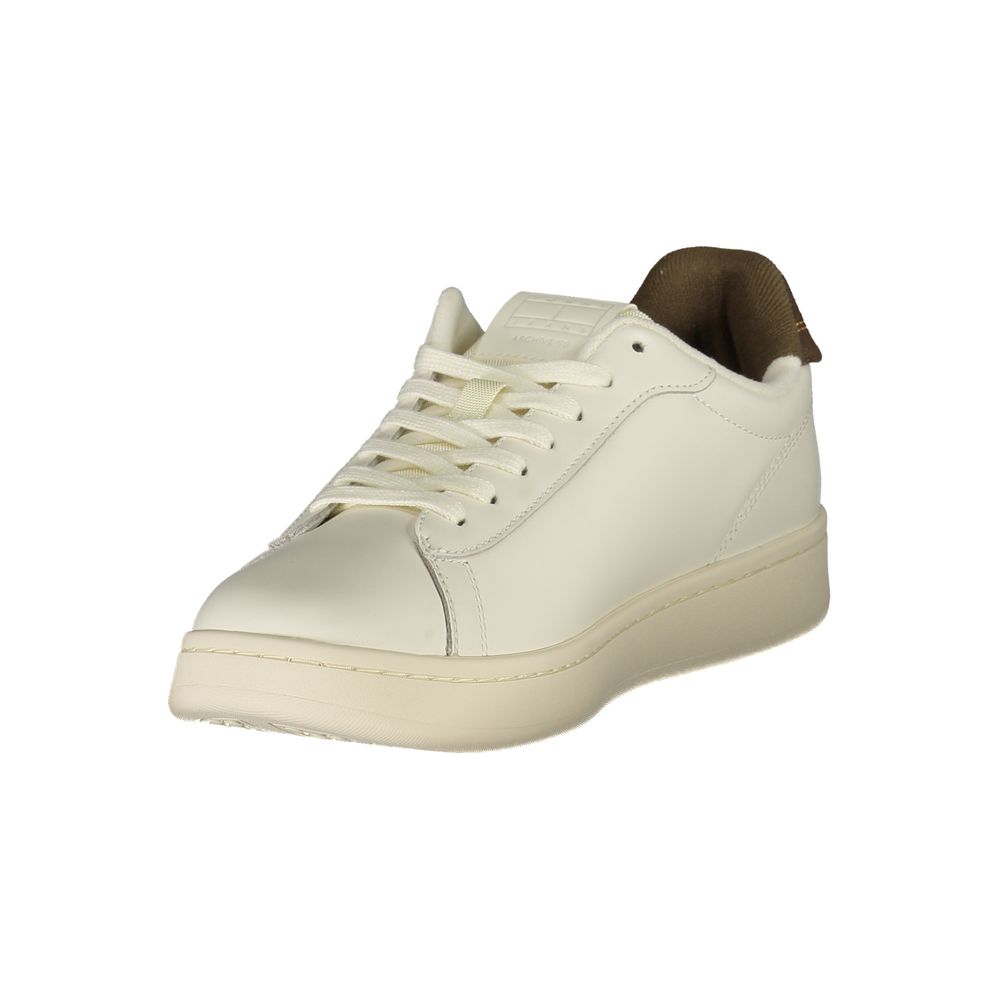 Chaussure sneaker Tommy Hilfiger Bianco en polyuréthane pour homme, vue de face, décontractée et moderne