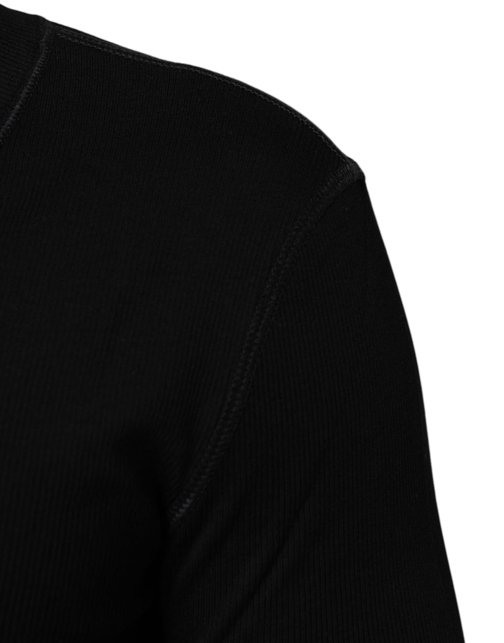 Cardigan homme Dolce & Gabbana en coton noir avec boutons, style classique et élégant.