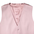 Gilet formel pour homme en laine rose de la marque Dolce & Gabbana, élégant et ajusté.