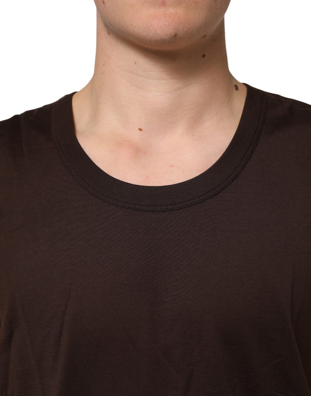 Débardeur sans manches en coton marron de Dolce & Gabbana pour homme, vêtement intérieur élégant et confortable.