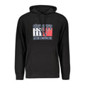 Sweat-shirt noir en coton pour homme Tommy Hilfiger, coupe décontractée et logo de la marque visible à l'avant.