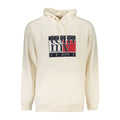 Sweat à capuche en coton blanc pour homme de Tommy Hilfiger, vue de face, avec logo logo visible sur la poitrine.