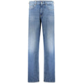 Jeans homme en coton bleu Tommy Hilfiger, coupe classique, avec ceinture et poches visibles.