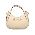 Sac à main féminin Guess Jeans en polyuréthane beige, élégant et tendance, avec détails stylés visibles sur l'image.