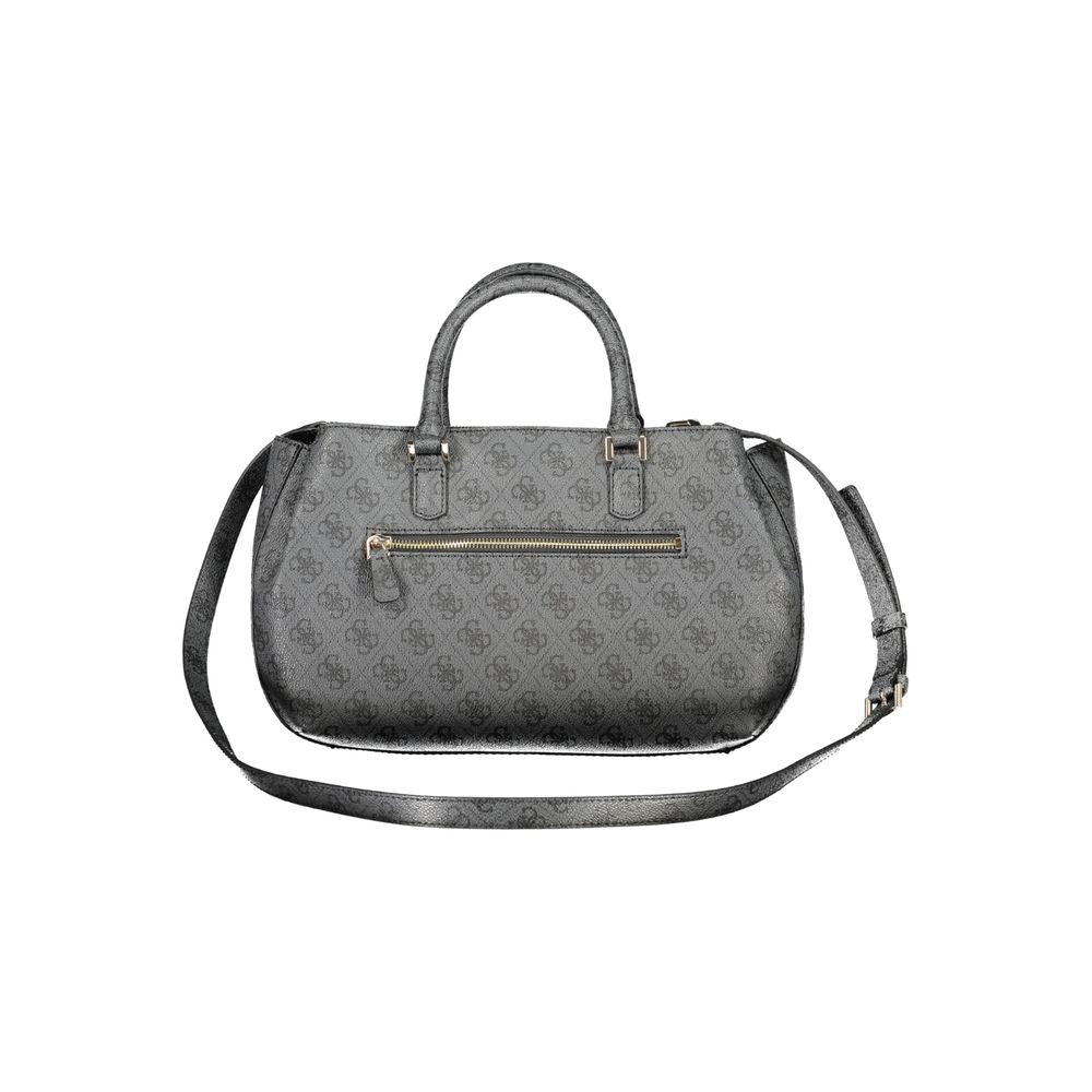 Guess Jeans Nero Polyurethan Damenhandtasche