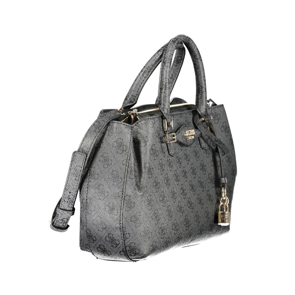 Guess Jeans Nero Polyurethan Damenhandtasche