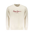 Sweat-shirt blanc en coton pour homme de la marque Pepe Jeans, coupe décontractée et style vintage visible sur l'image.