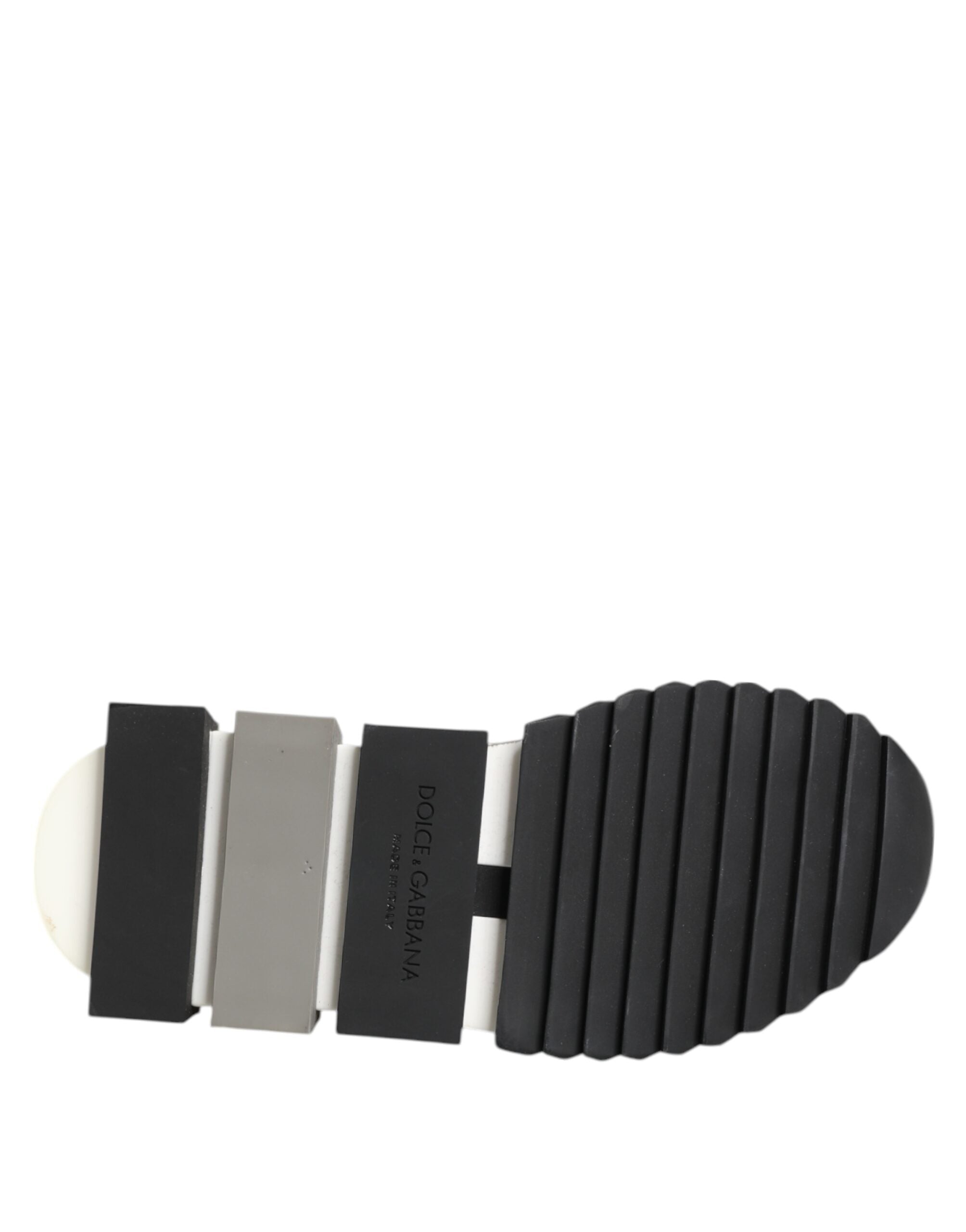 Chaussures Dolce & Gabbana Sorrento en noir et blanc, sneakers slip-on élégants avec design moderne pour homme.