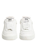 Chaussures sneakers basses blanches Dolce & Gabbana Miami en cuir pour homme, style décontracté et élégant.