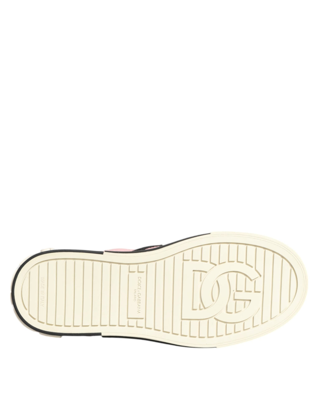 Chaussures Dolce & Gabbana sneakers en nylon rose matelassé à enfiler, élégantes et confortables pour un style chic.
