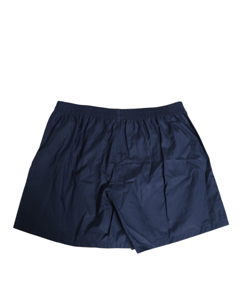 Maillot de bain Dolce & Gabbana en coton bleu marine avec taille elastique et bouton, pour homme.