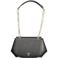 Sac à main Guess Jeans en polyuréthane noir pour femmes, design élégant et moderne, avec détails tendance.