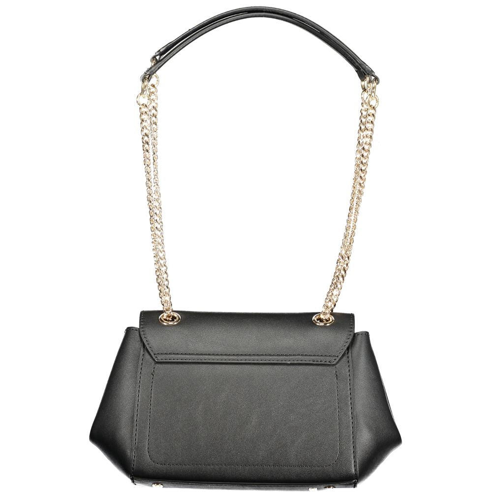 Sac à main Guess Jeans noir en polyuréthane pour femmes, style élégant et moderne, avec détails tendance visible en image.