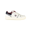 Sneakers pour homme Tommy Hilfiger Bianco en polyuréthane, style décontracté avec semelle blanche et design moderne.