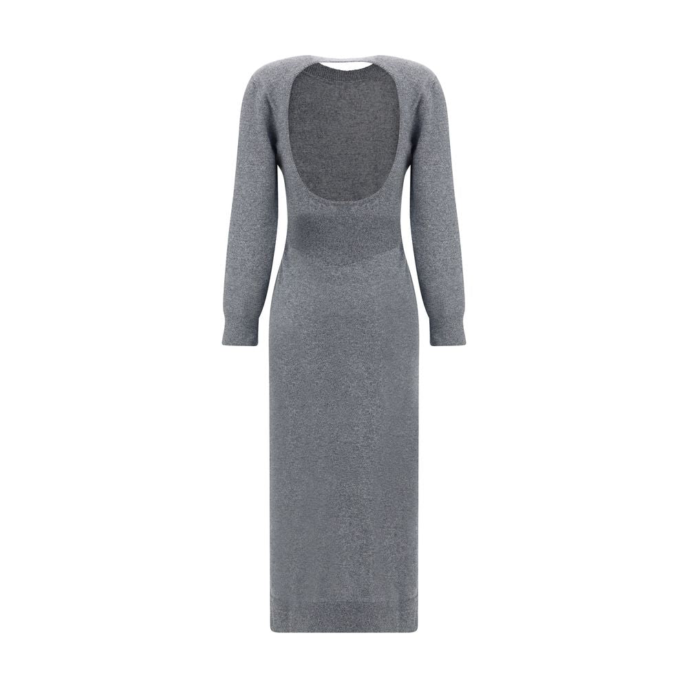 Robe décontractée gris en cachemire Givenchy, coupe élégante et confortable, vue de face sur fond neutre.