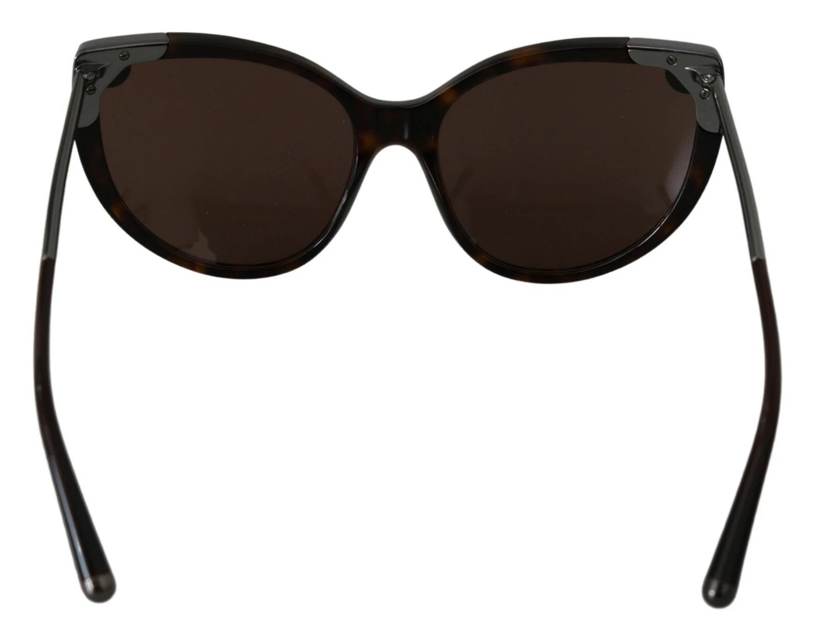 Lunettes de soleil femme Dolce & Gabbana DG4337 Dark Havana, monture œil de chat sombre, style élégant et tendance.