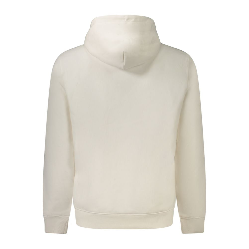 Sweat à capuche en coton blanc pour homme de la marque Tommy Hilfiger, vue de face avec détails du design.